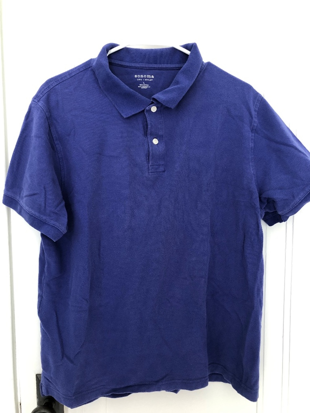 Sonoma men's short sleeve polo size L